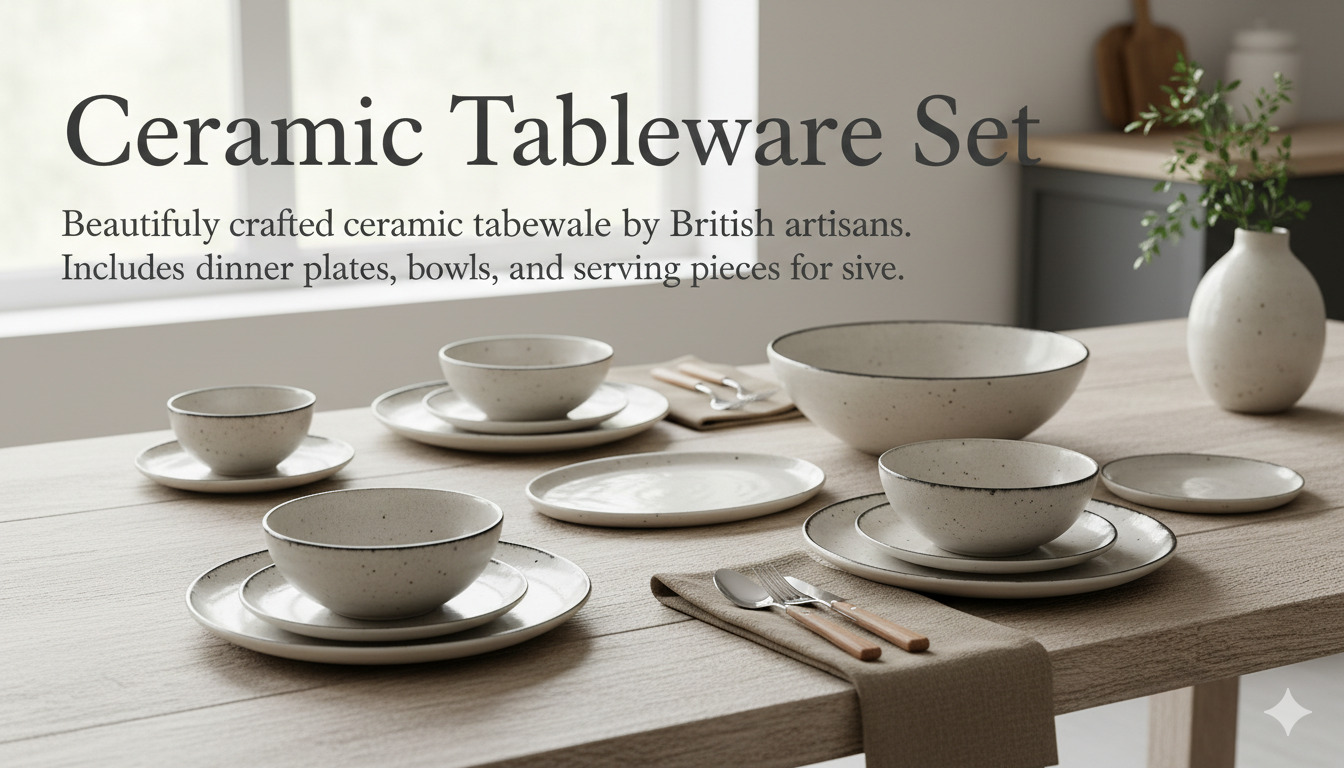 Artisan ceramic tableware set